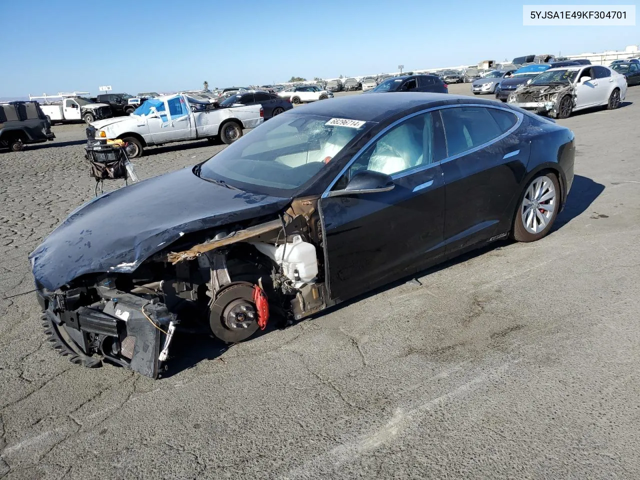 2019 Tesla Model S VIN: 5YJSA1E49KF304701 Lot: 68296714