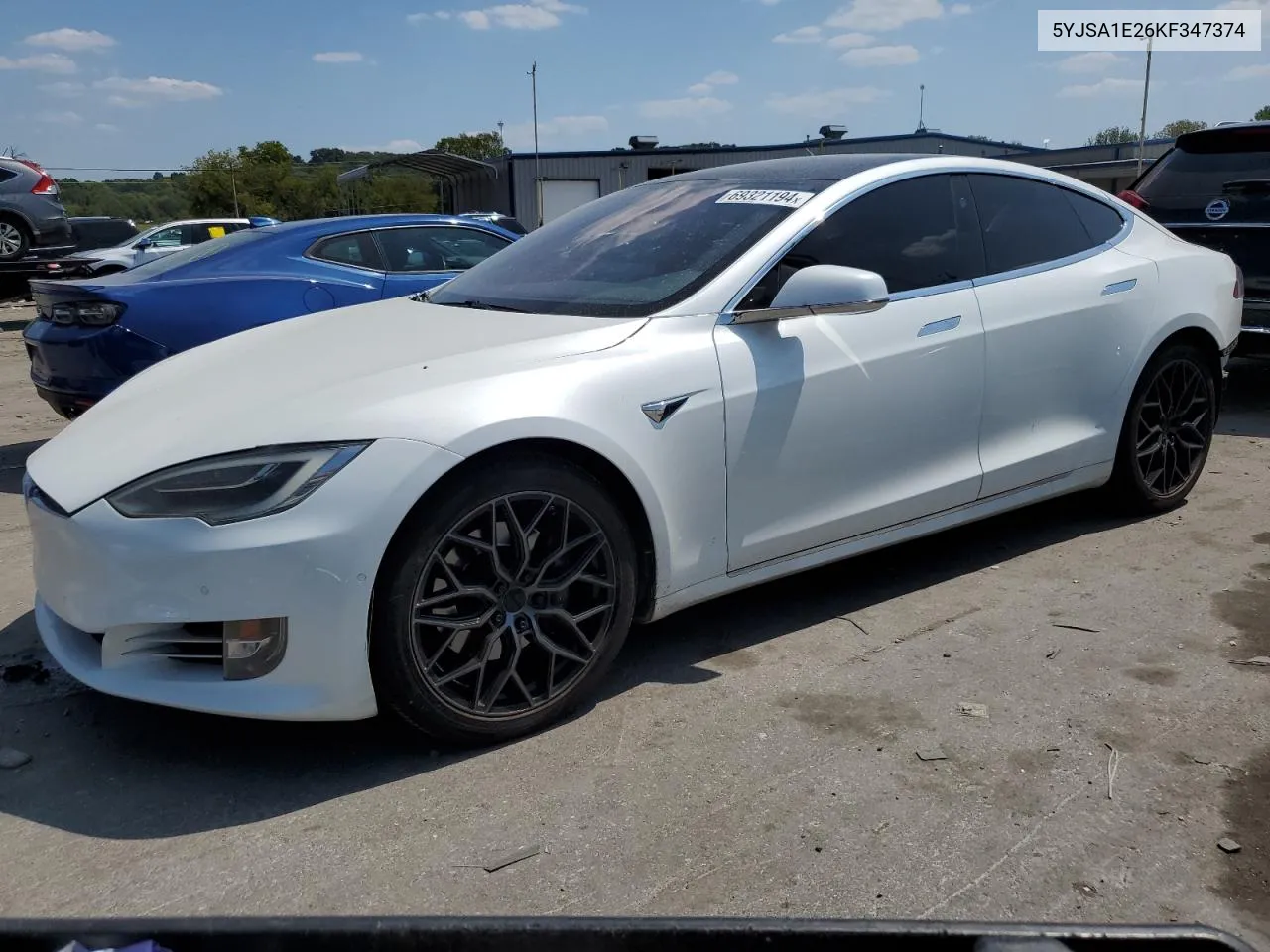 2019 Tesla Model S VIN: 5YJSA1E26KF347374 Lot: 69321194