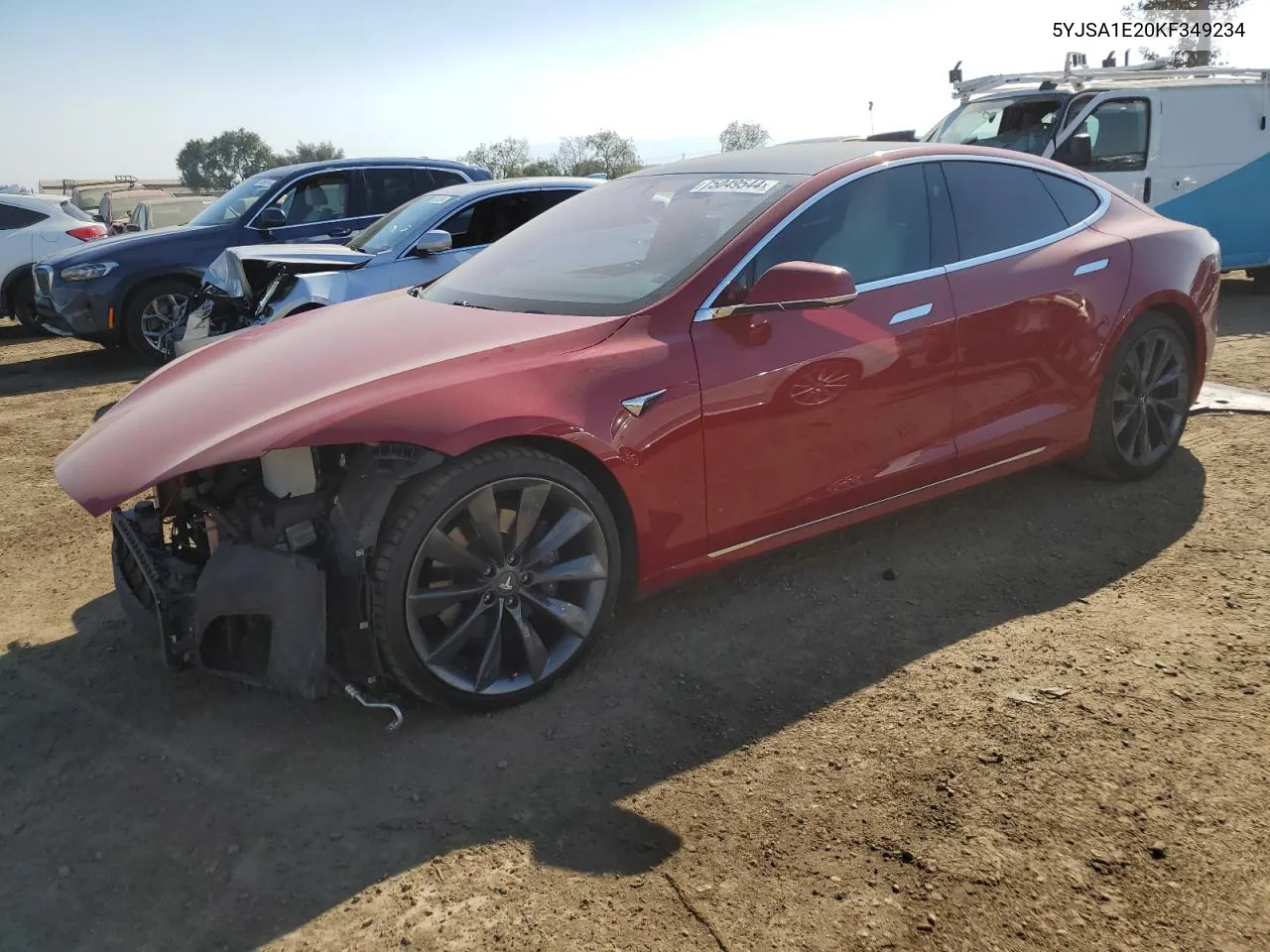 2019 Tesla Model S VIN: 5YJSA1E20KF349234 Lot: 75049544