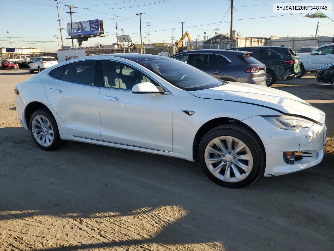 2019 Tesla Model S VIN: 5YJSA1E20KF348746 Lot: 80934594