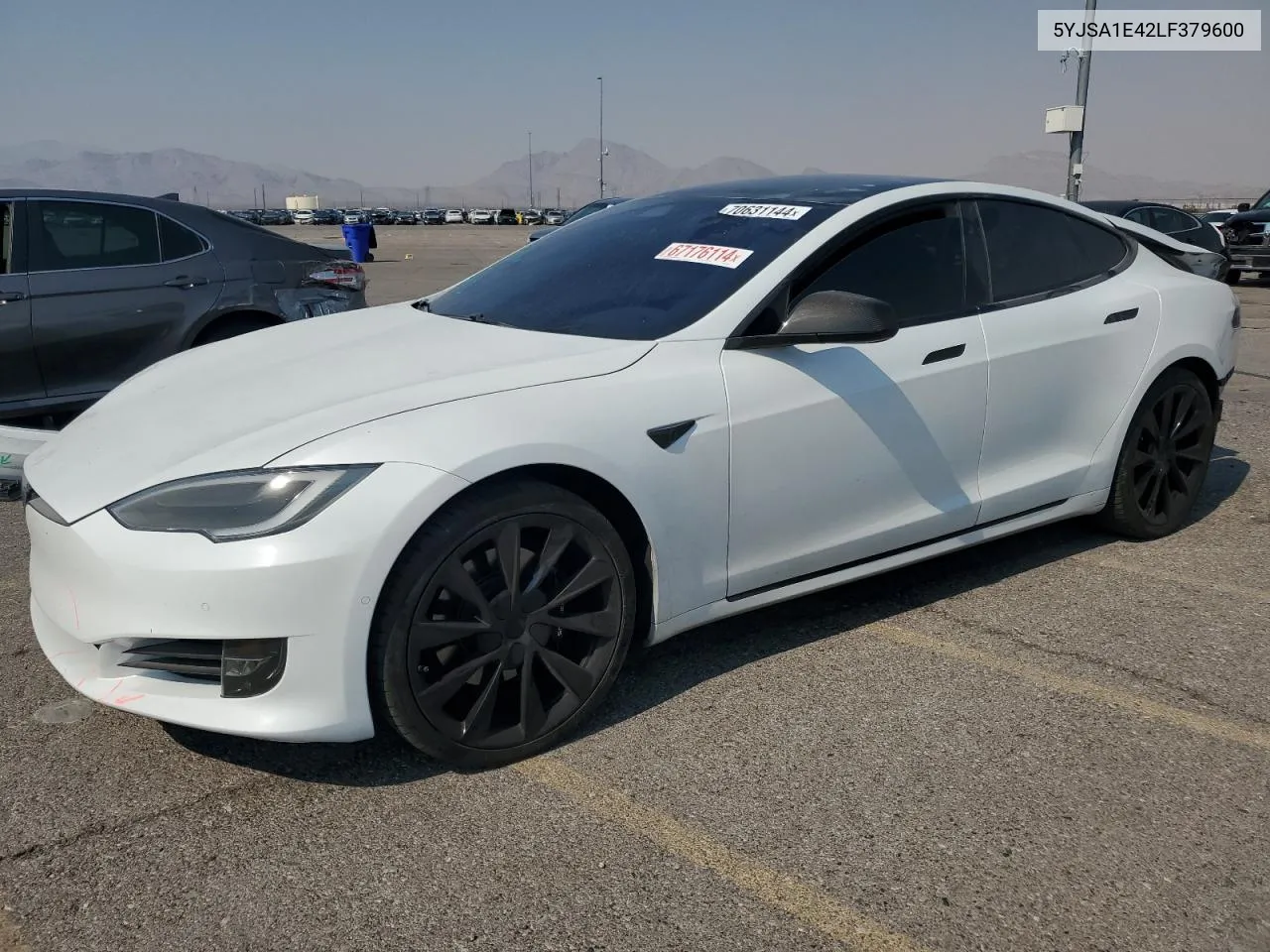 2020 Tesla Model S VIN: 5YJSA1E42LF379600 Lot: 70631144