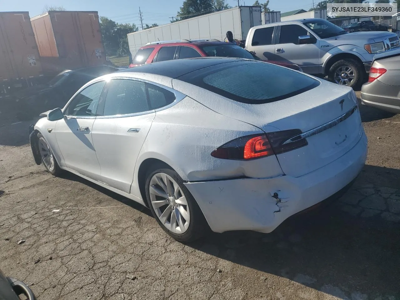 2020 Tesla Model S VIN: 5YJSA1E23LF349360 Lot: 71441924