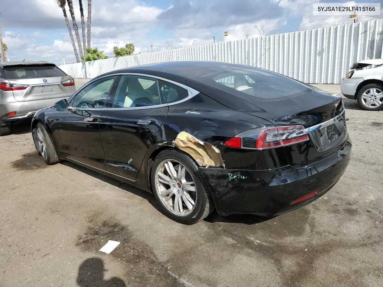 2020 Tesla Model S VIN: 5YJSA1E29LF415166 Lot: 71662664