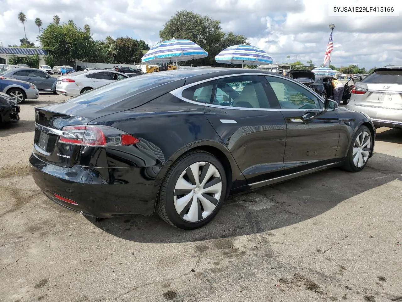 2020 Tesla Model S VIN: 5YJSA1E29LF415166 Lot: 71662664