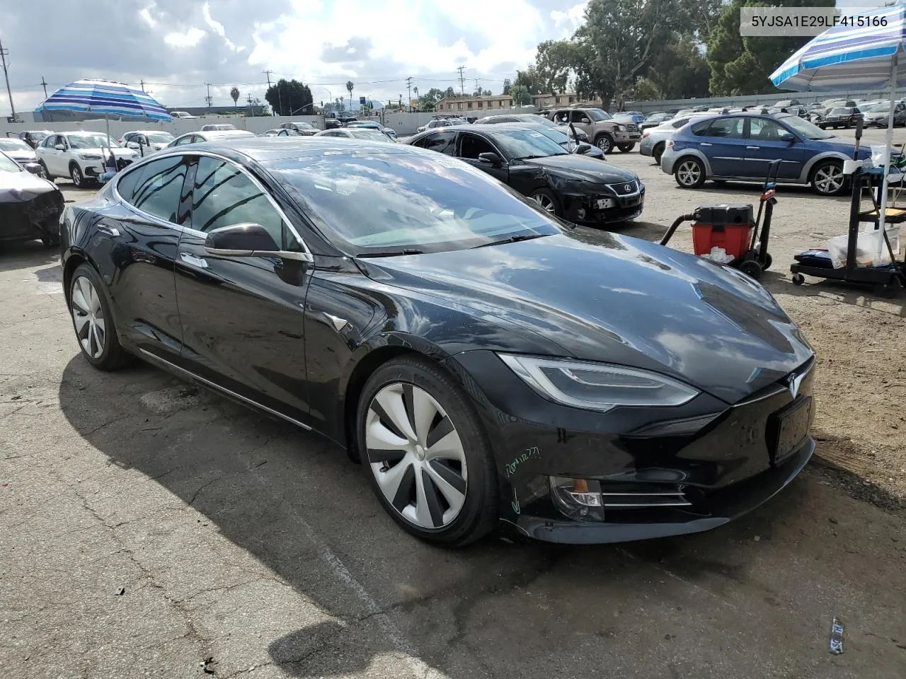 2020 Tesla Model S VIN: 5YJSA1E29LF415166 Lot: 71662664