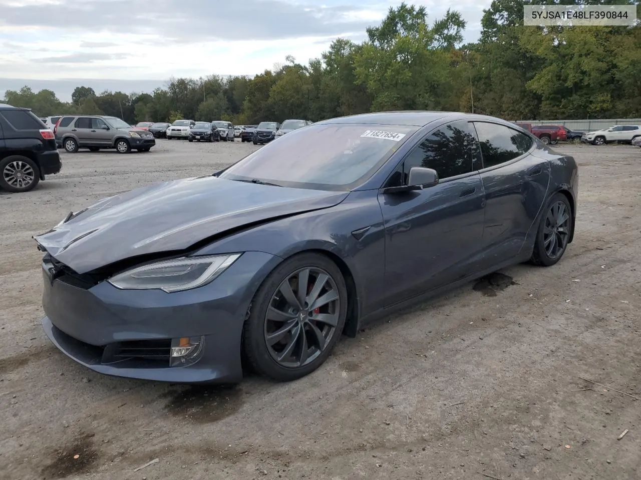 2020 Tesla Model S VIN: 5YJSA1E48LF390844 Lot: 71827654