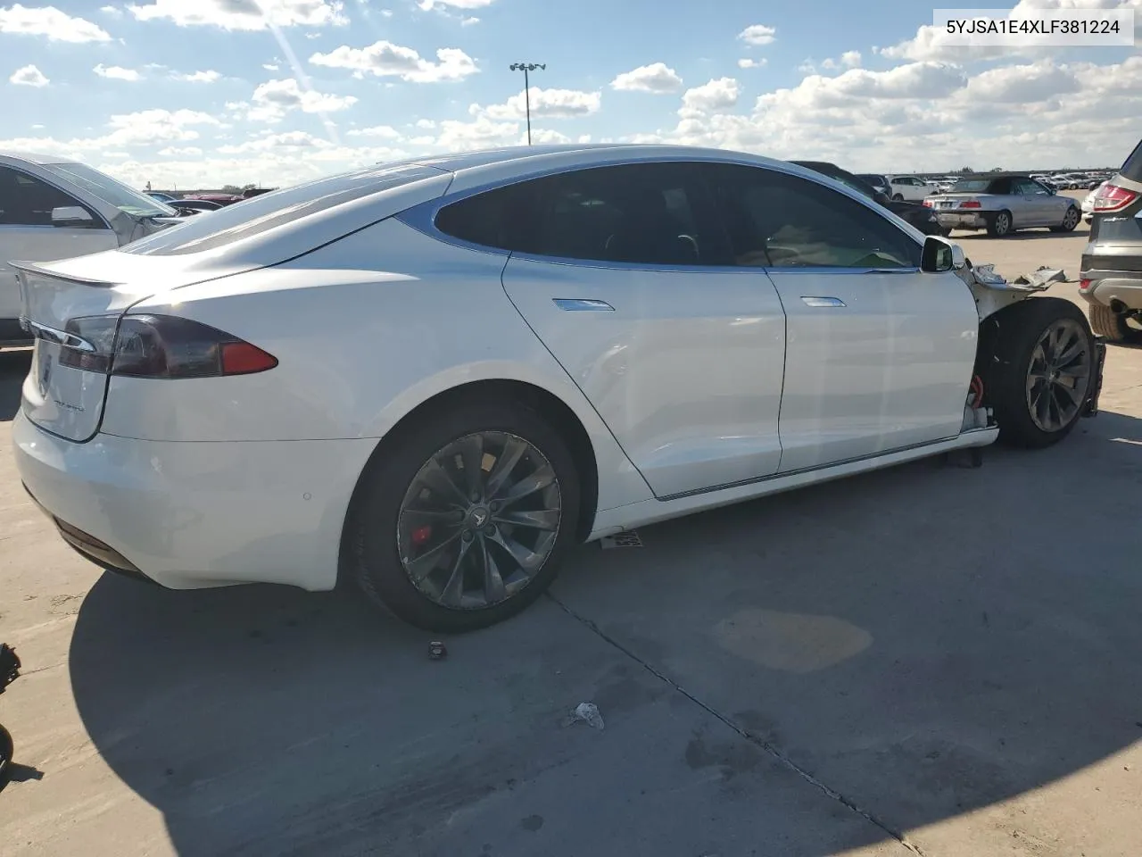 2020 Tesla Model S VIN: 5YJSA1E4XLF381224 Lot: 72149954