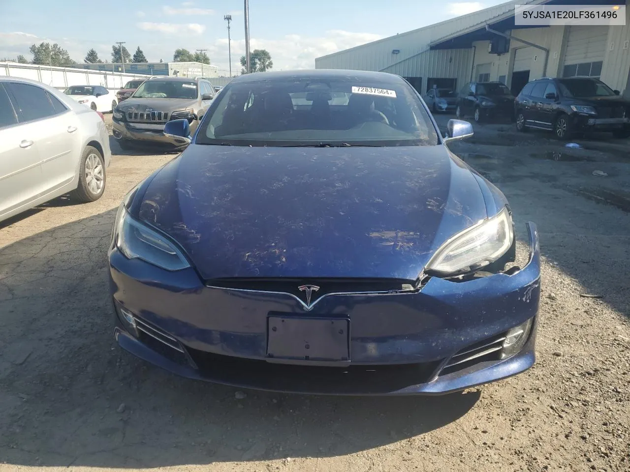 2020 Tesla Model S VIN: 5YJSA1E20LF361496 Lot: 72837564