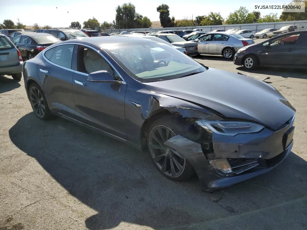 2020 Tesla Model S VIN: 5YJSA1E22LF400640 Lot: 73039084