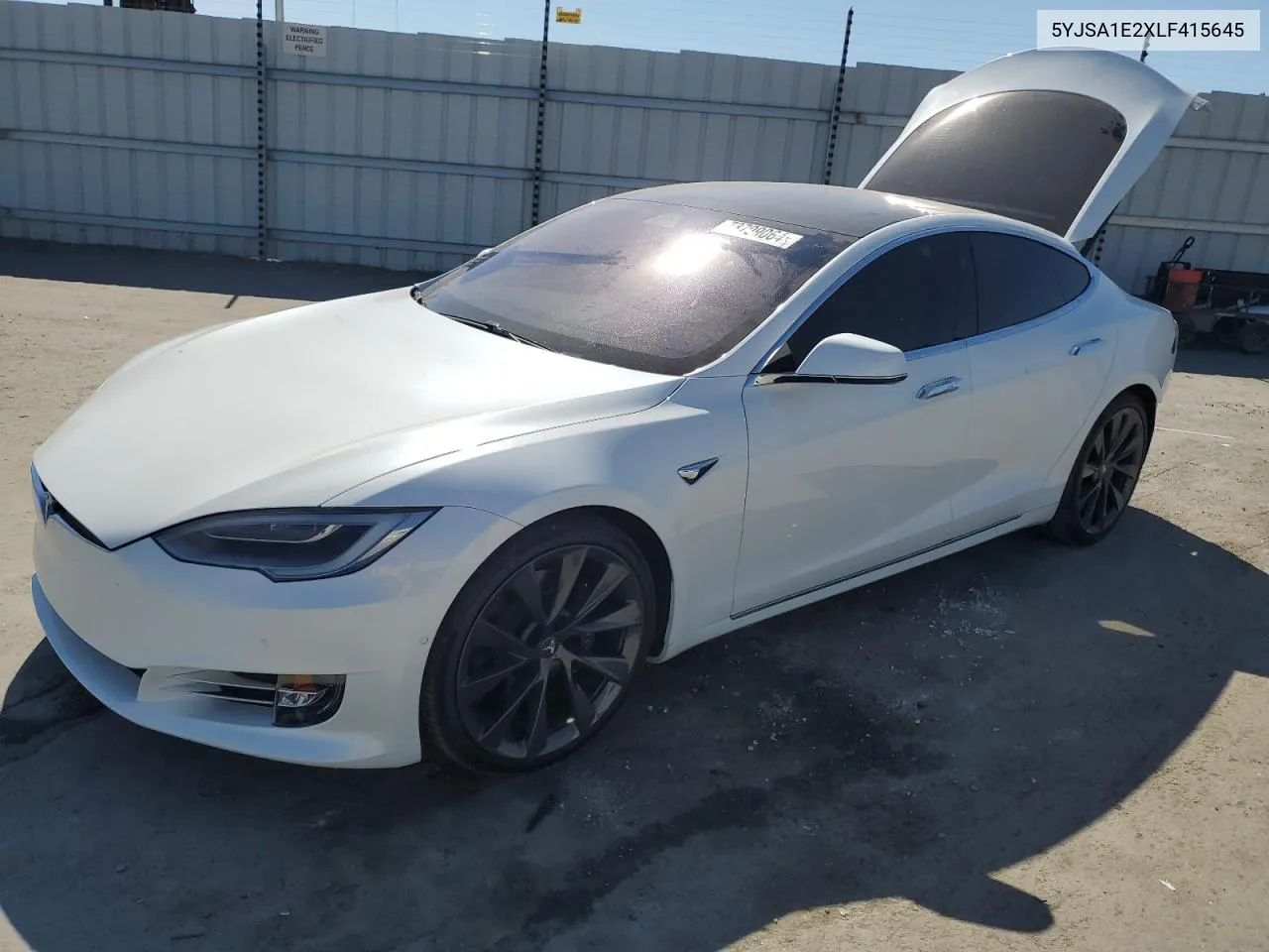 2020 Tesla Model S VIN: 5YJSA1E2XLF415645 Lot: 73709064