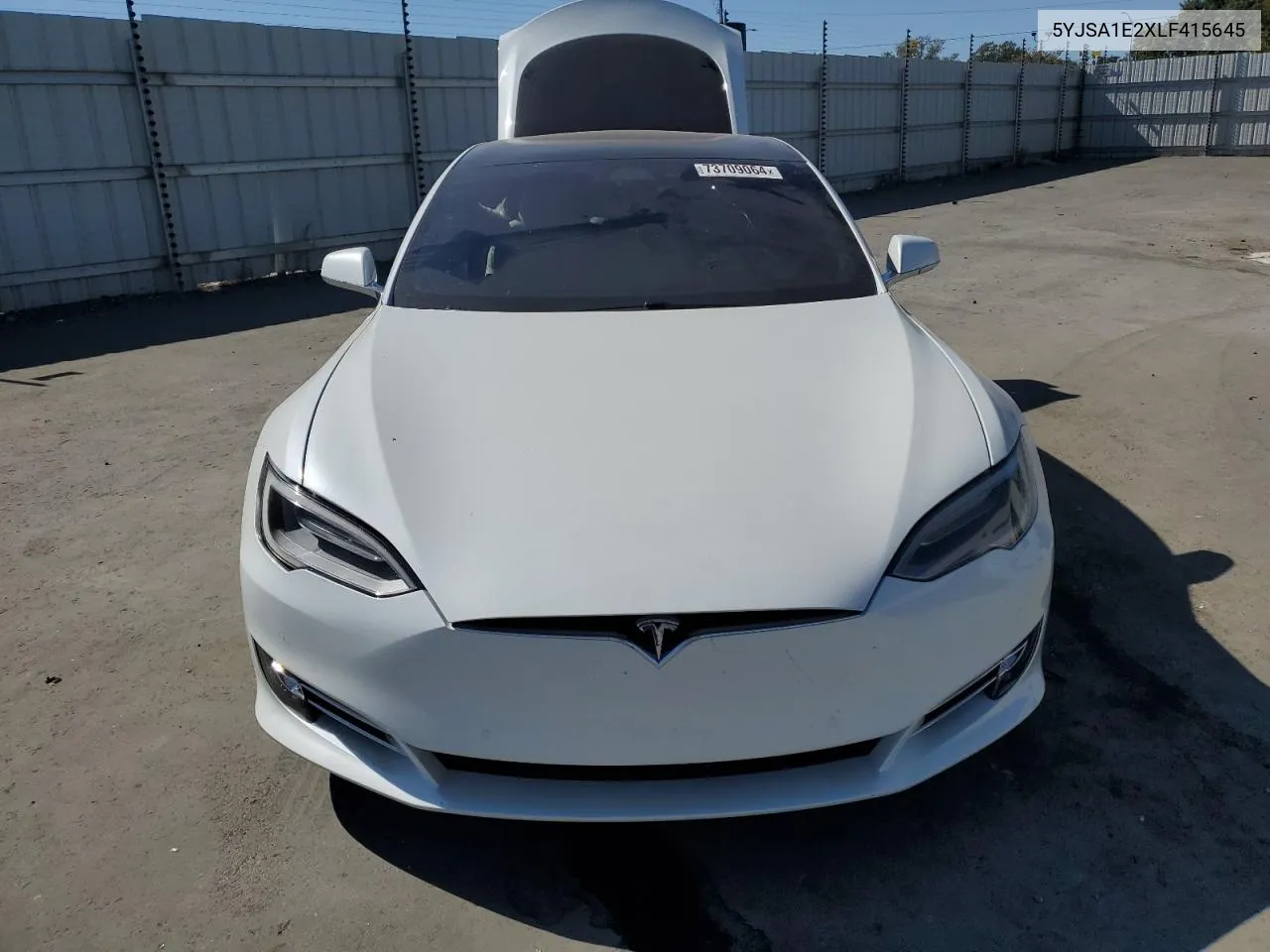 2020 Tesla Model S VIN: 5YJSA1E2XLF415645 Lot: 73709064