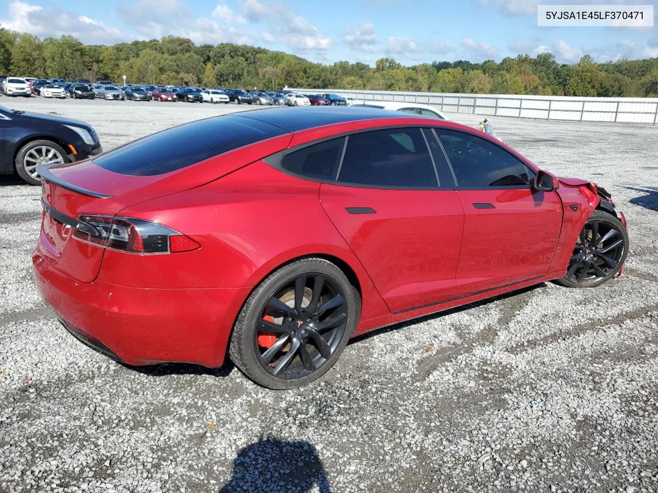 2020 Tesla Model S VIN: 5YJSA1E45LF370471 Lot: 73810884