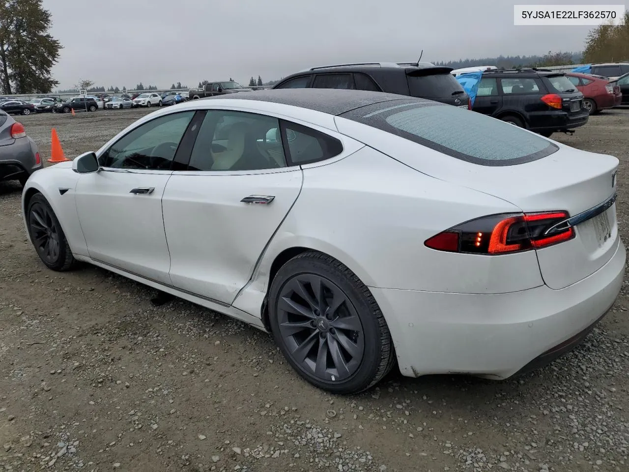 2020 Tesla Model S VIN: 5YJSA1E22LF362570 Lot: 74992254