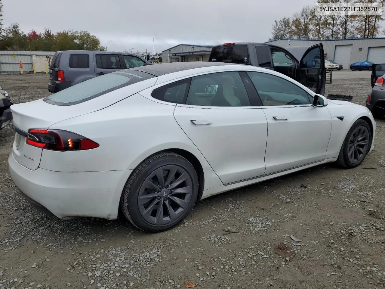 2020 Tesla Model S VIN: 5YJSA1E22LF362570 Lot: 74992254