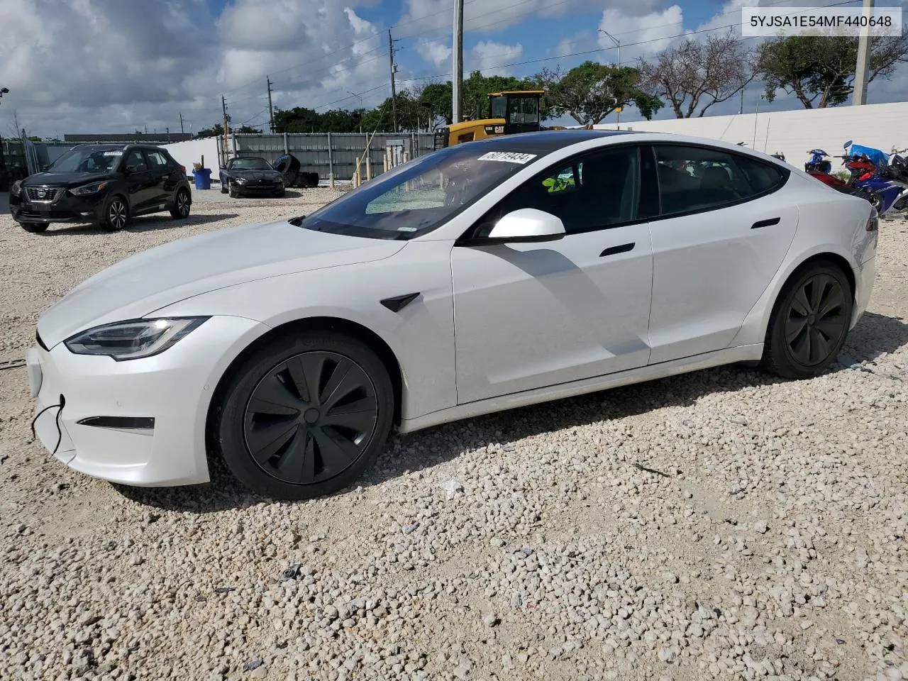 2021 Tesla Model S VIN: 5YJSA1E54MF440648 Lot: 60719434