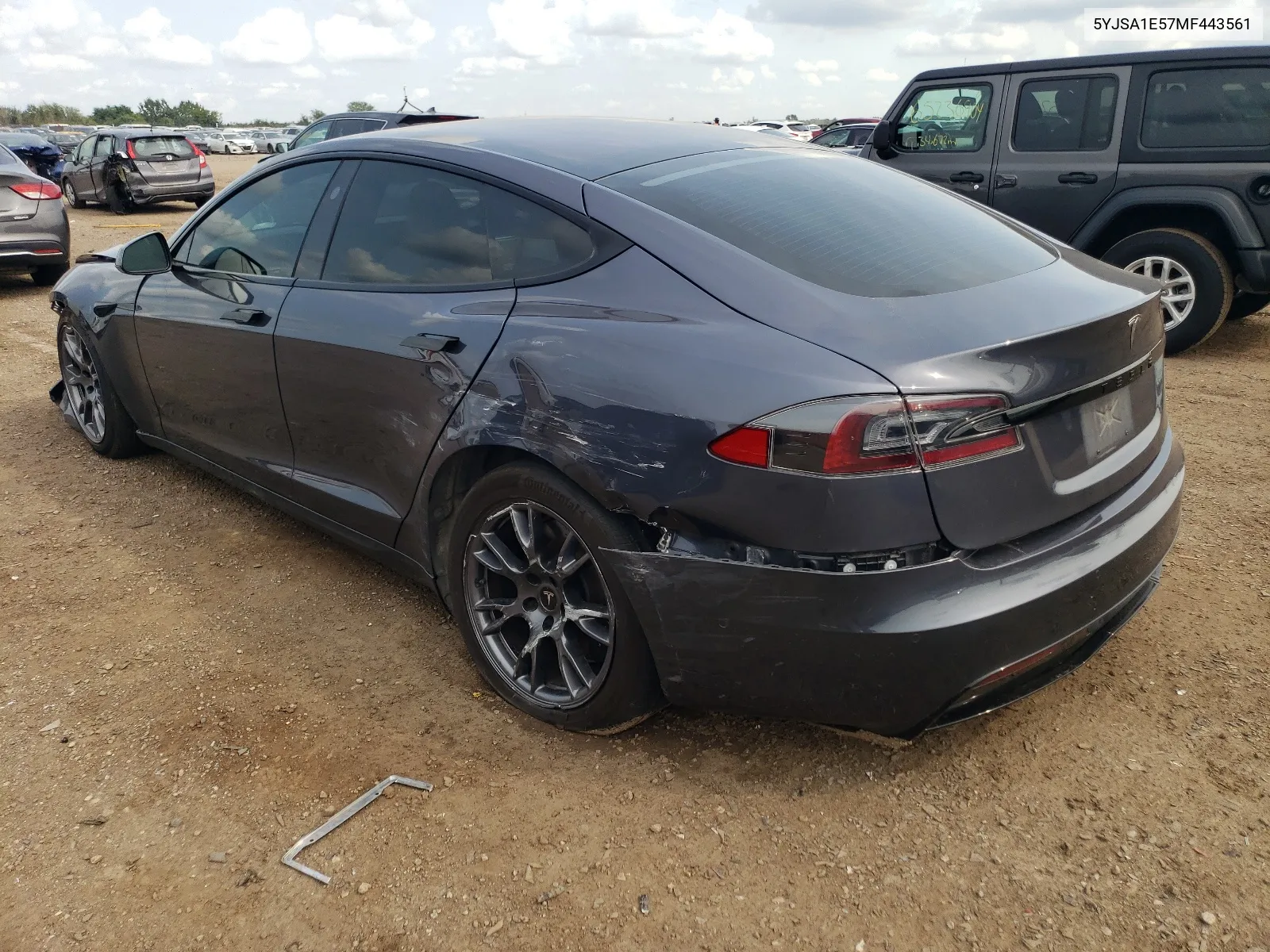 2021 Tesla Model S VIN: 5YJSA1E57MF443561 Lot: 64875694