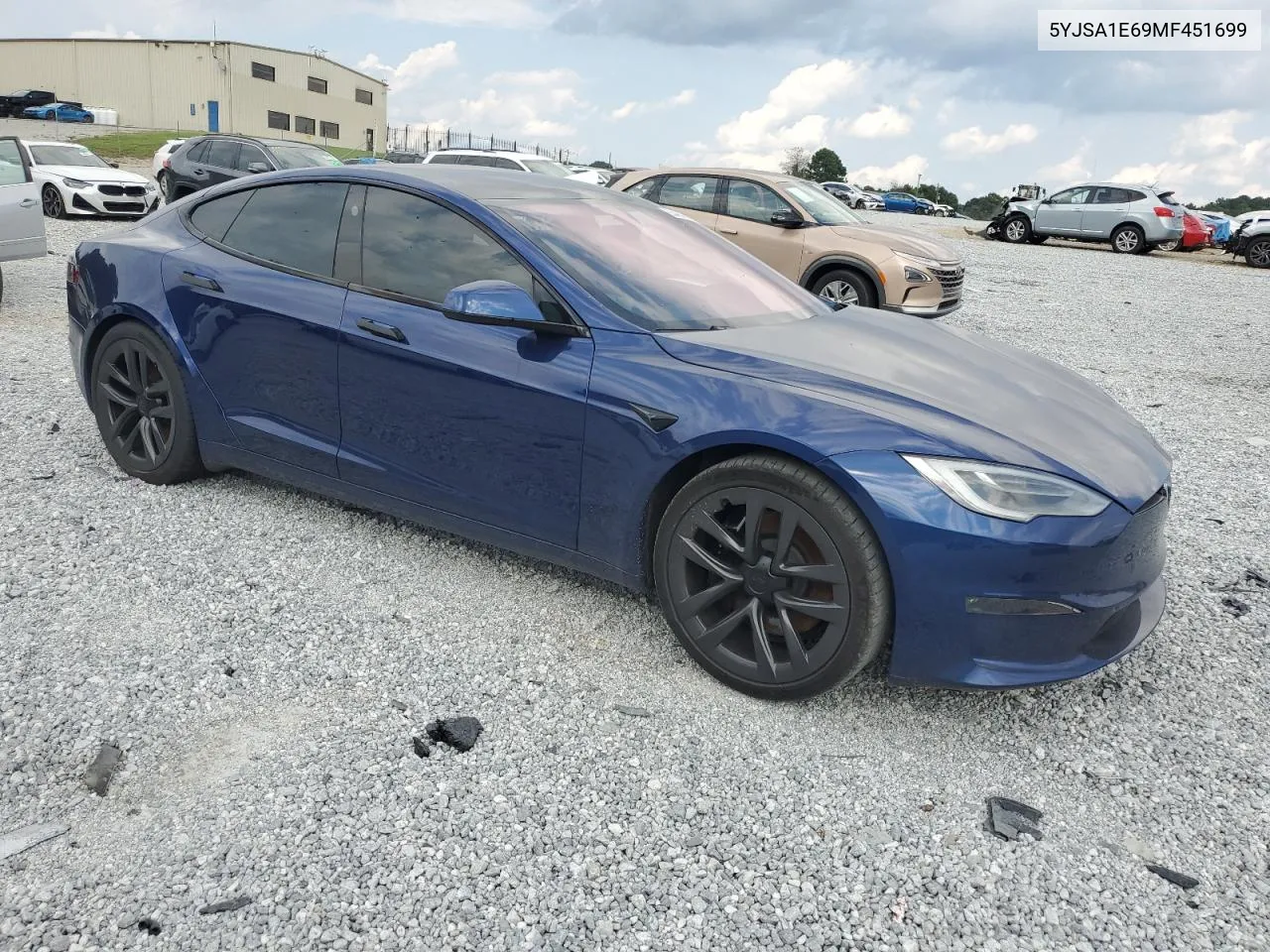 2021 Tesla Model S VIN: 5YJSA1E69MF451699 Lot: 65468604