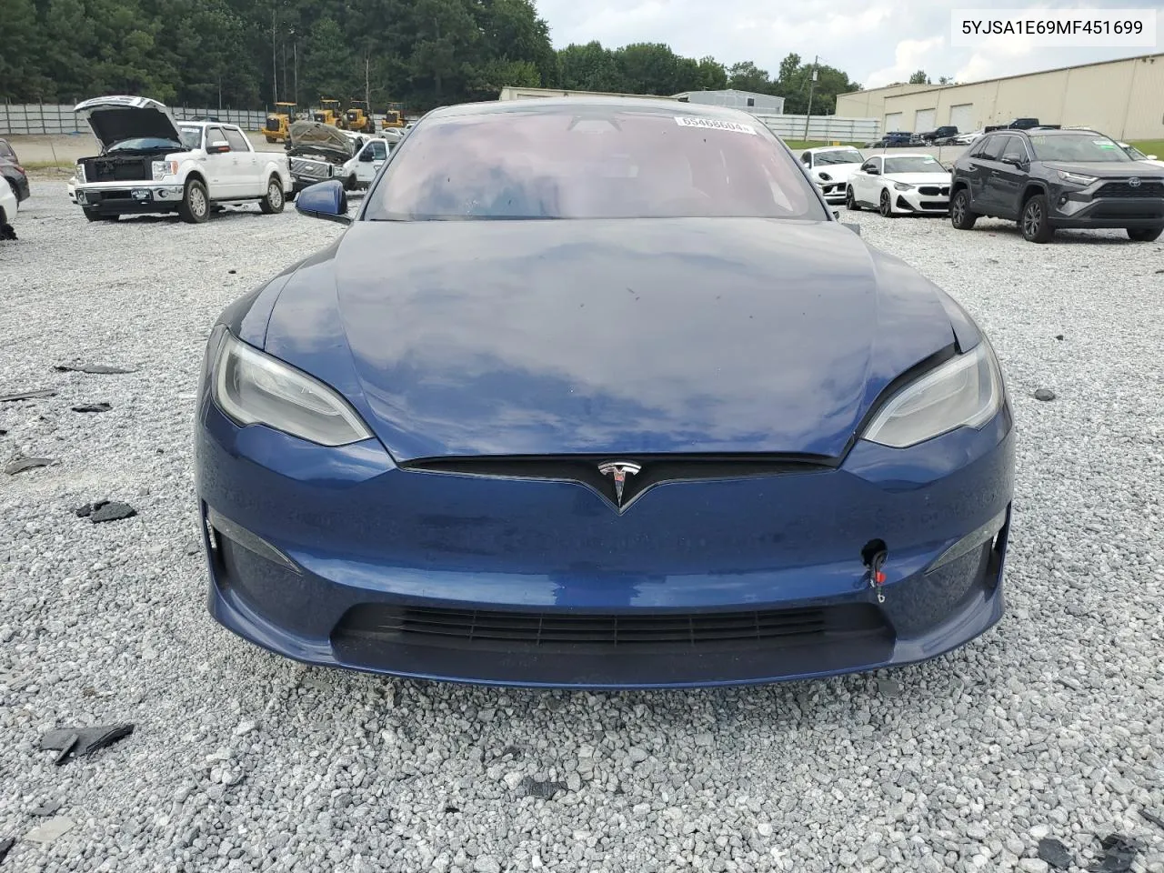 2021 Tesla Model S VIN: 5YJSA1E69MF451699 Lot: 65468604