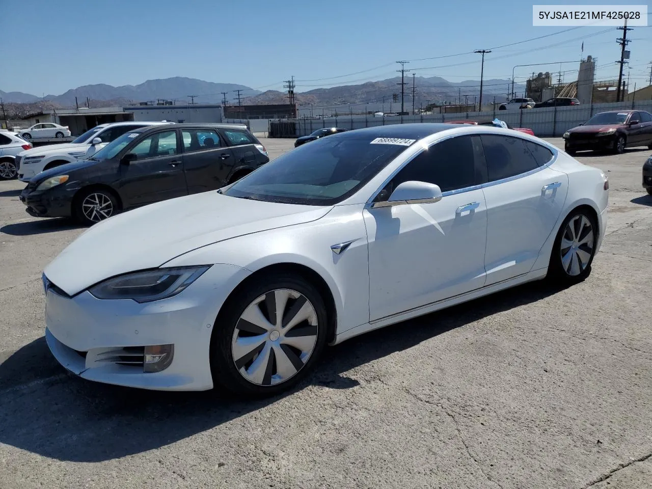 2021 Tesla Model S VIN: 5YJSA1E21MF425028 Lot: 68899724