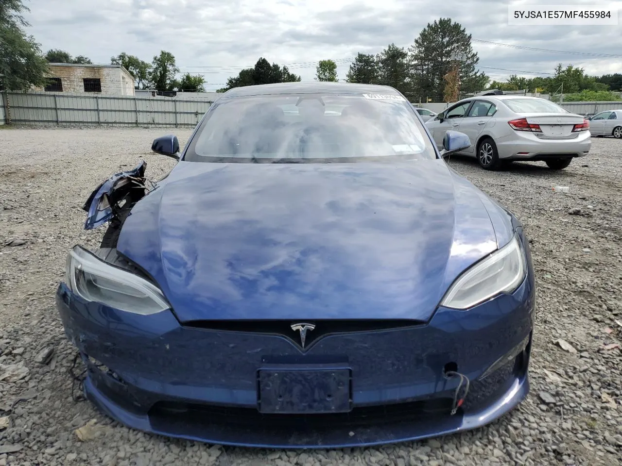 2021 Tesla Model S VIN: 5YJSA1E57MF455984 Lot: 69113094