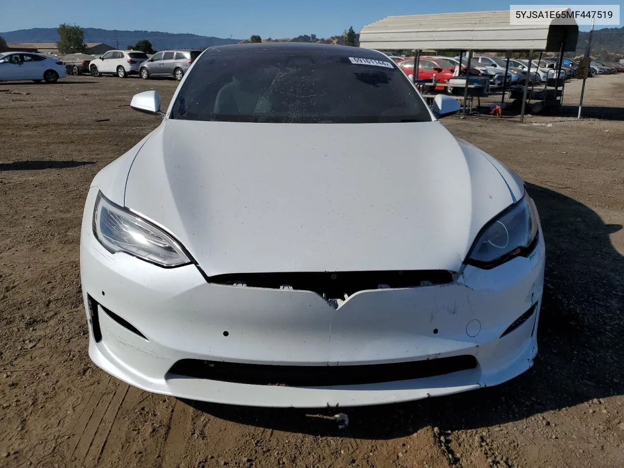 2021 Tesla Model S VIN: 5YJSA1E65MF447519 Lot: 69161144