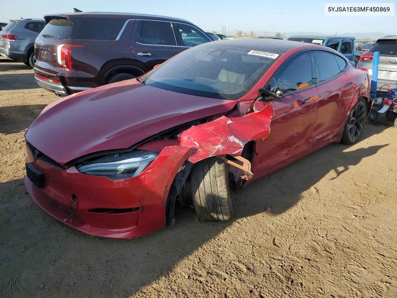 5YJSA1E63MF450869 2021 Tesla Model S