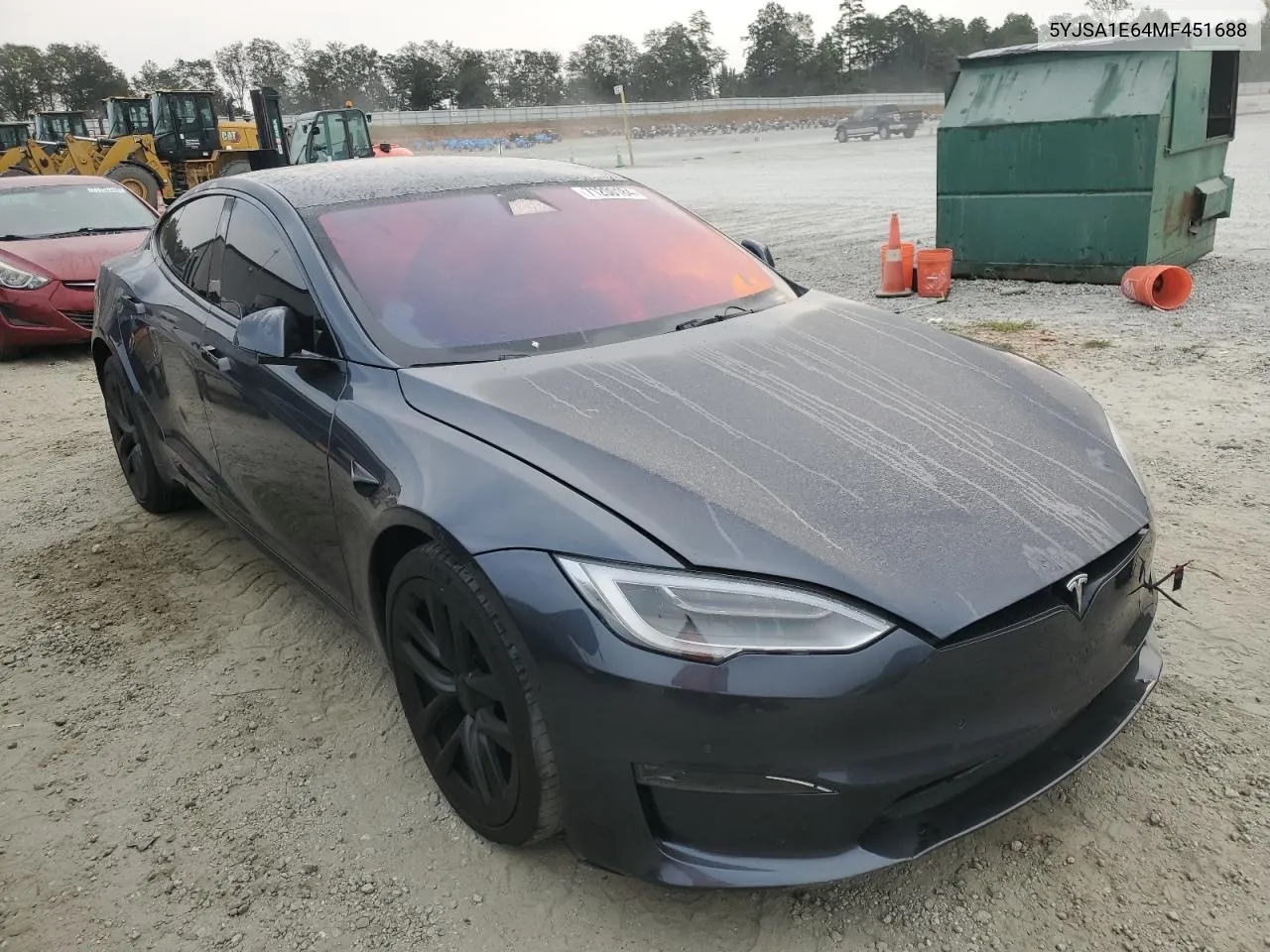 2021 Tesla Model S VIN: 5YJSA1E64MF451688 Lot: 71200184