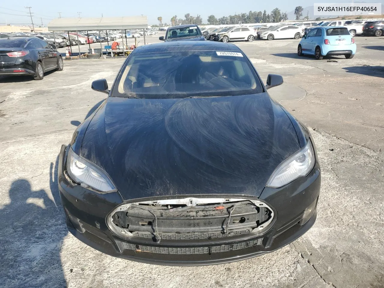 2021 Tesla Model S VIN: 5YJSA1H16EFP40654 Lot: 72070974