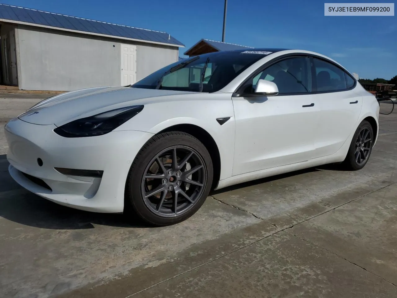 2021 Tesla Model 3 VIN: 5YJ3E1EB9MF099200 Lot: 73765714