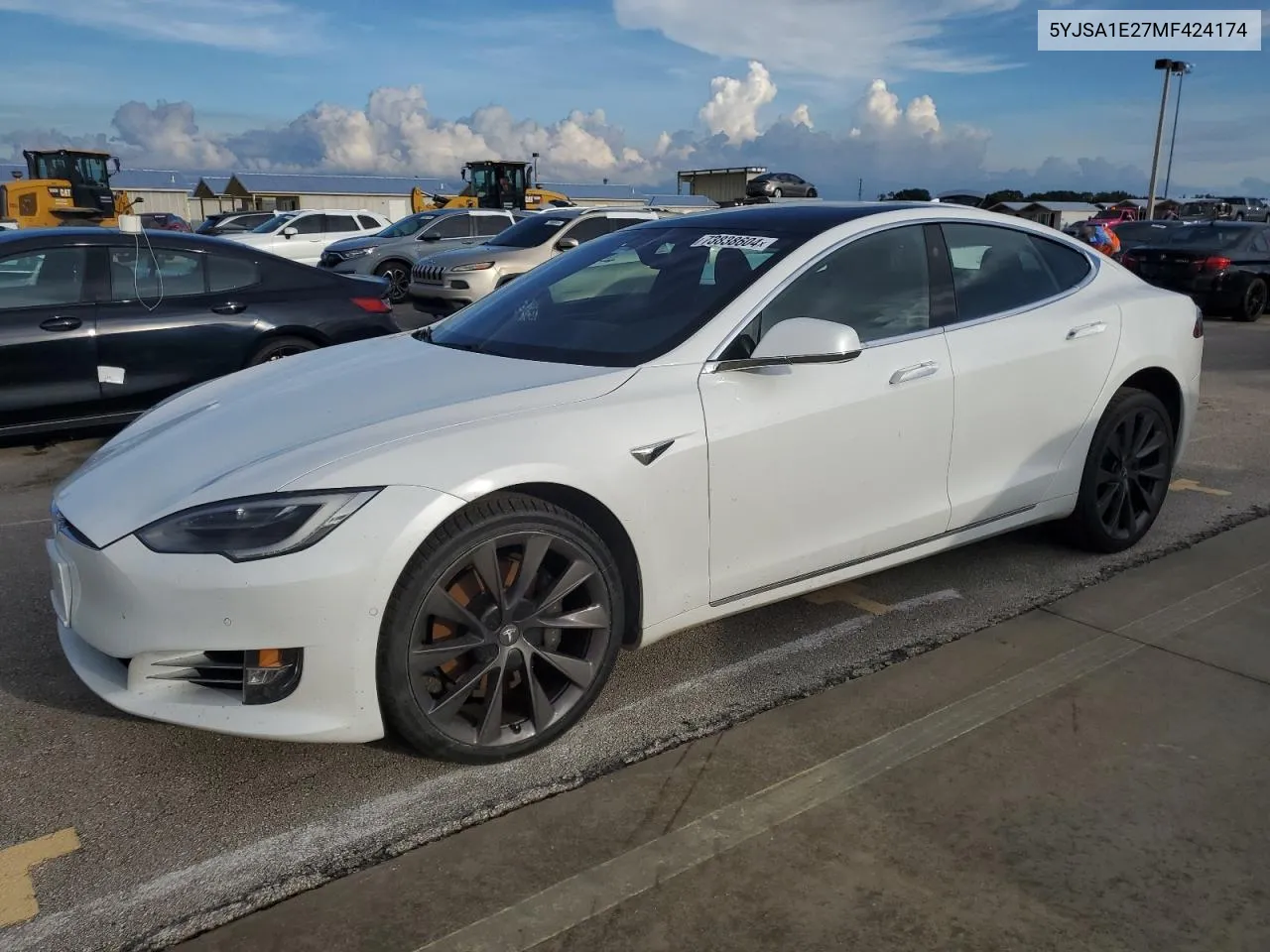 2021 Tesla Model S VIN: 5YJSA1E27MF424174 Lot: 73838604