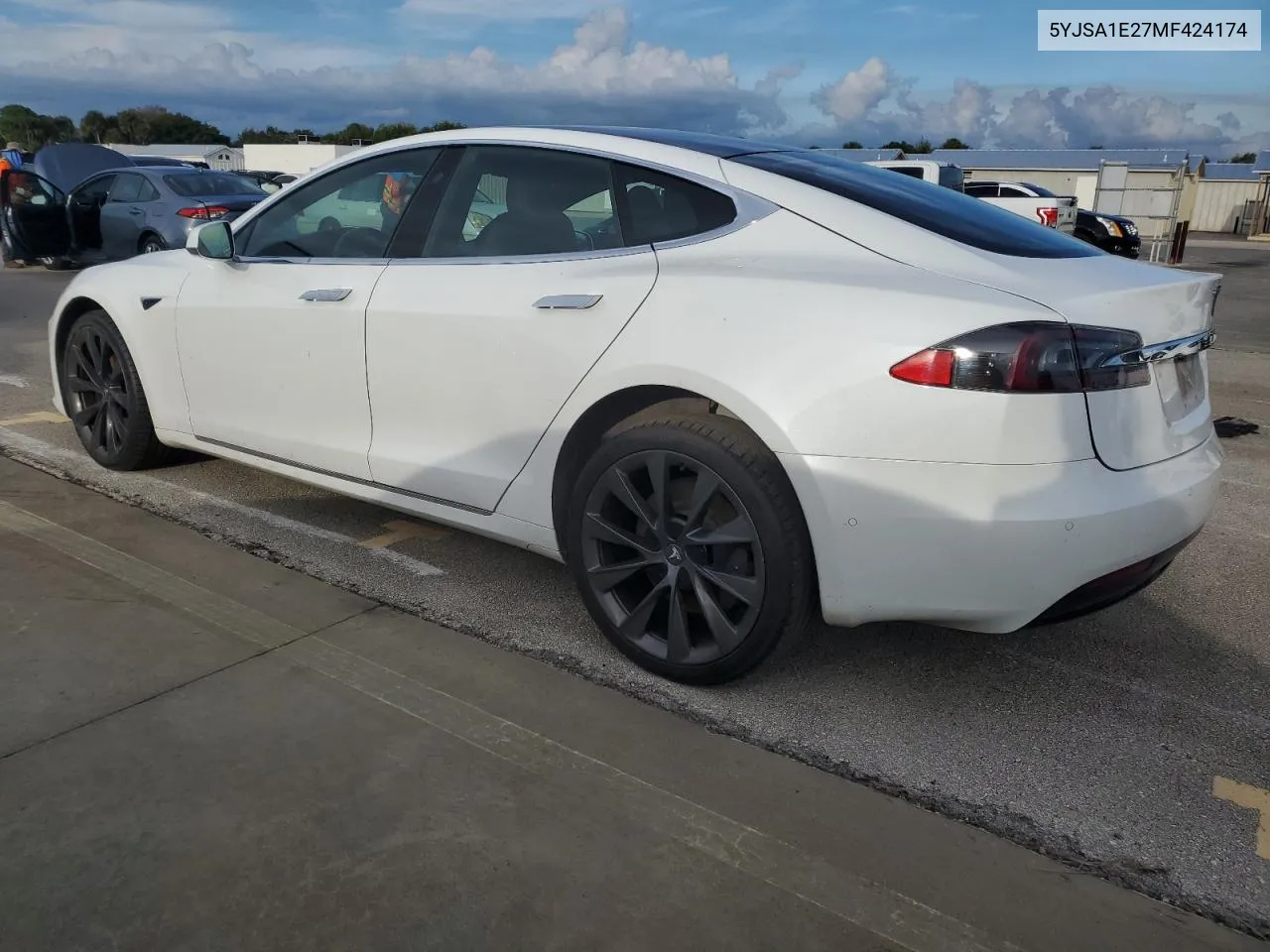 2021 Tesla Model S VIN: 5YJSA1E27MF424174 Lot: 73838604