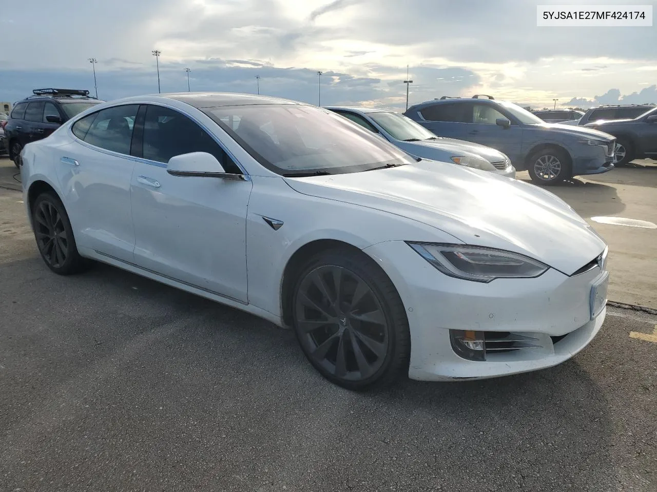 2021 Tesla Model S VIN: 5YJSA1E27MF424174 Lot: 73838604