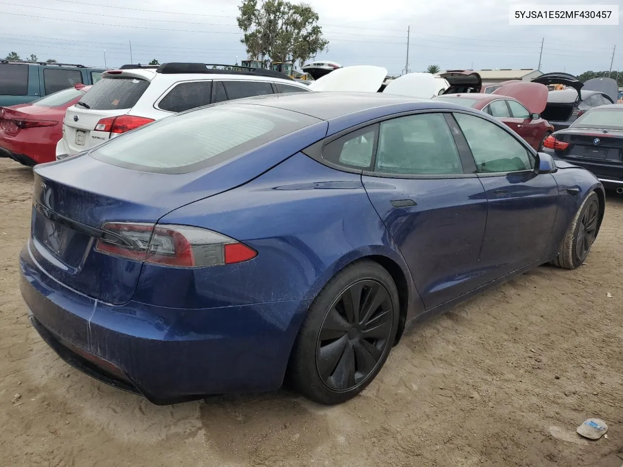 2021 Tesla Model S VIN: 5YJSA1E52MF430457 Lot: 73864554