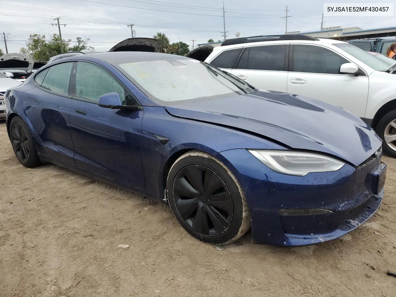 2021 Tesla Model S VIN: 5YJSA1E52MF430457 Lot: 73864554