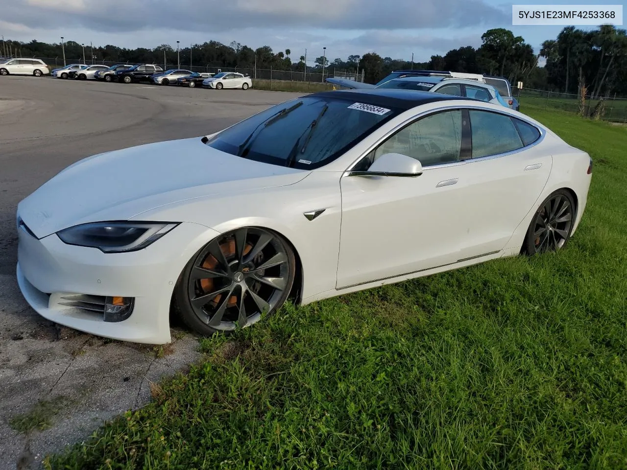 2021 Tesla Model S VIN: 5YJS1E23MF4253368 Lot: 73956634