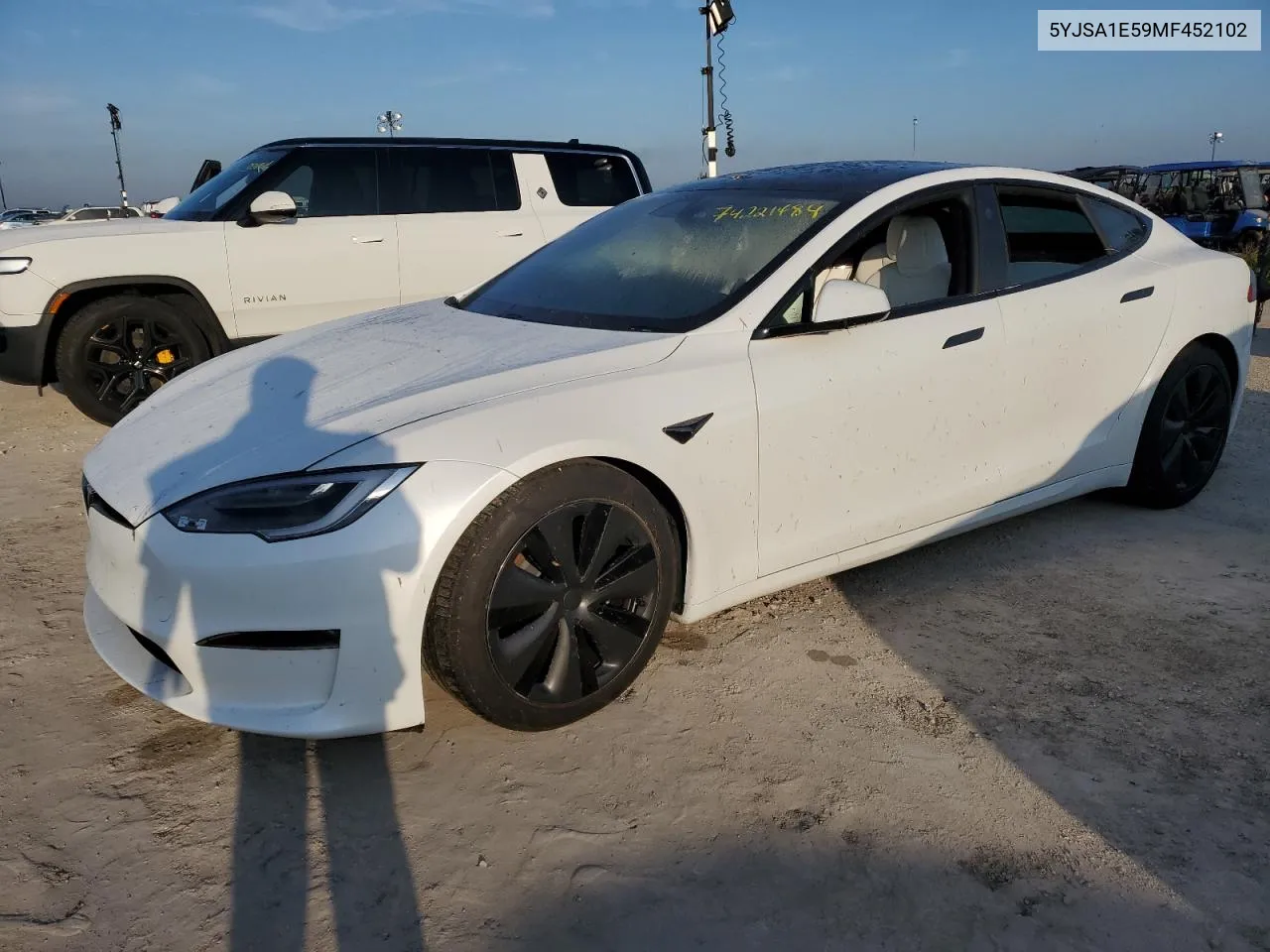 2021 Tesla Model S VIN: 5YJSA1E59MF452102 Lot: 74221484