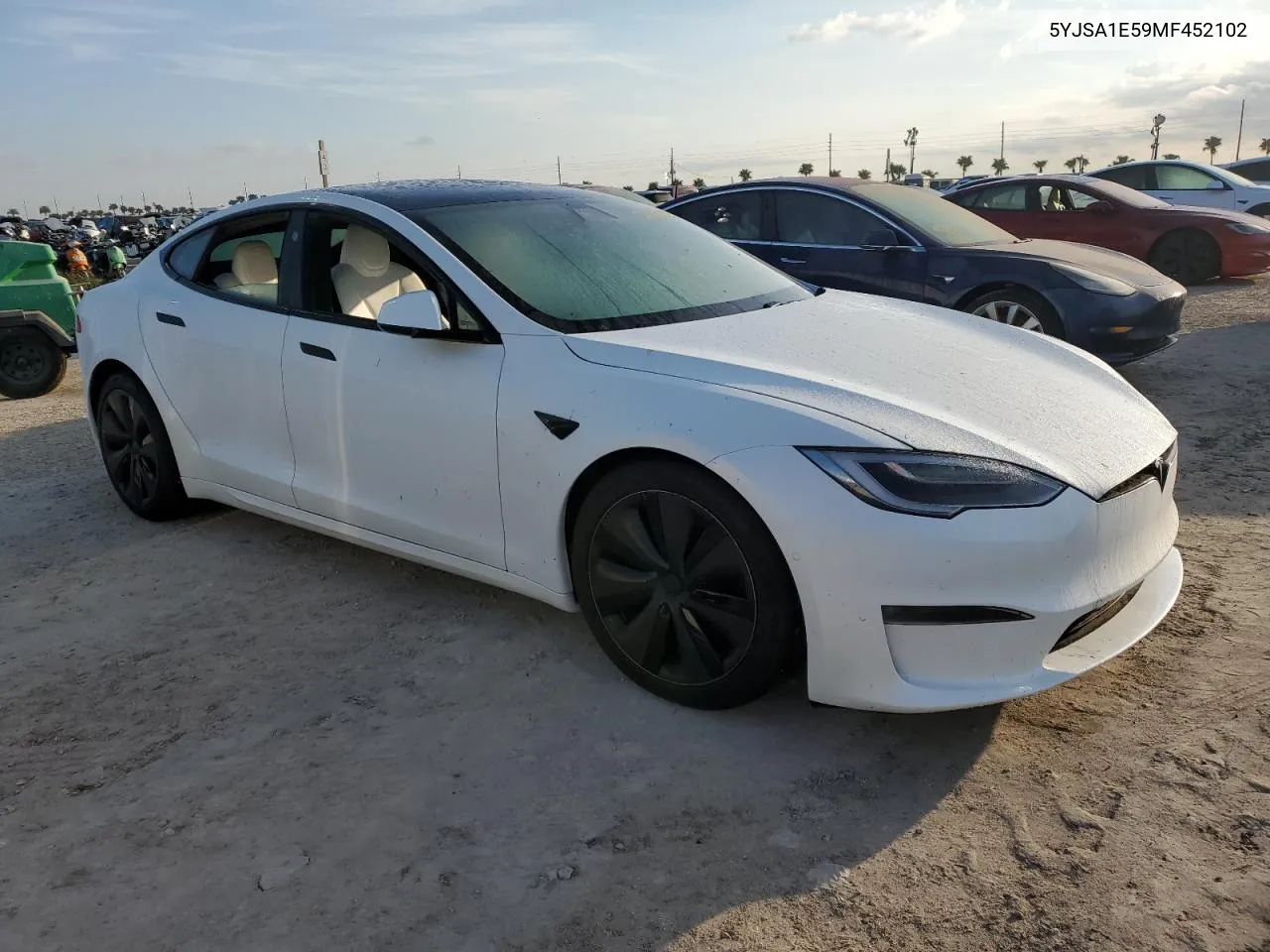 2021 Tesla Model S VIN: 5YJSA1E59MF452102 Lot: 74221484