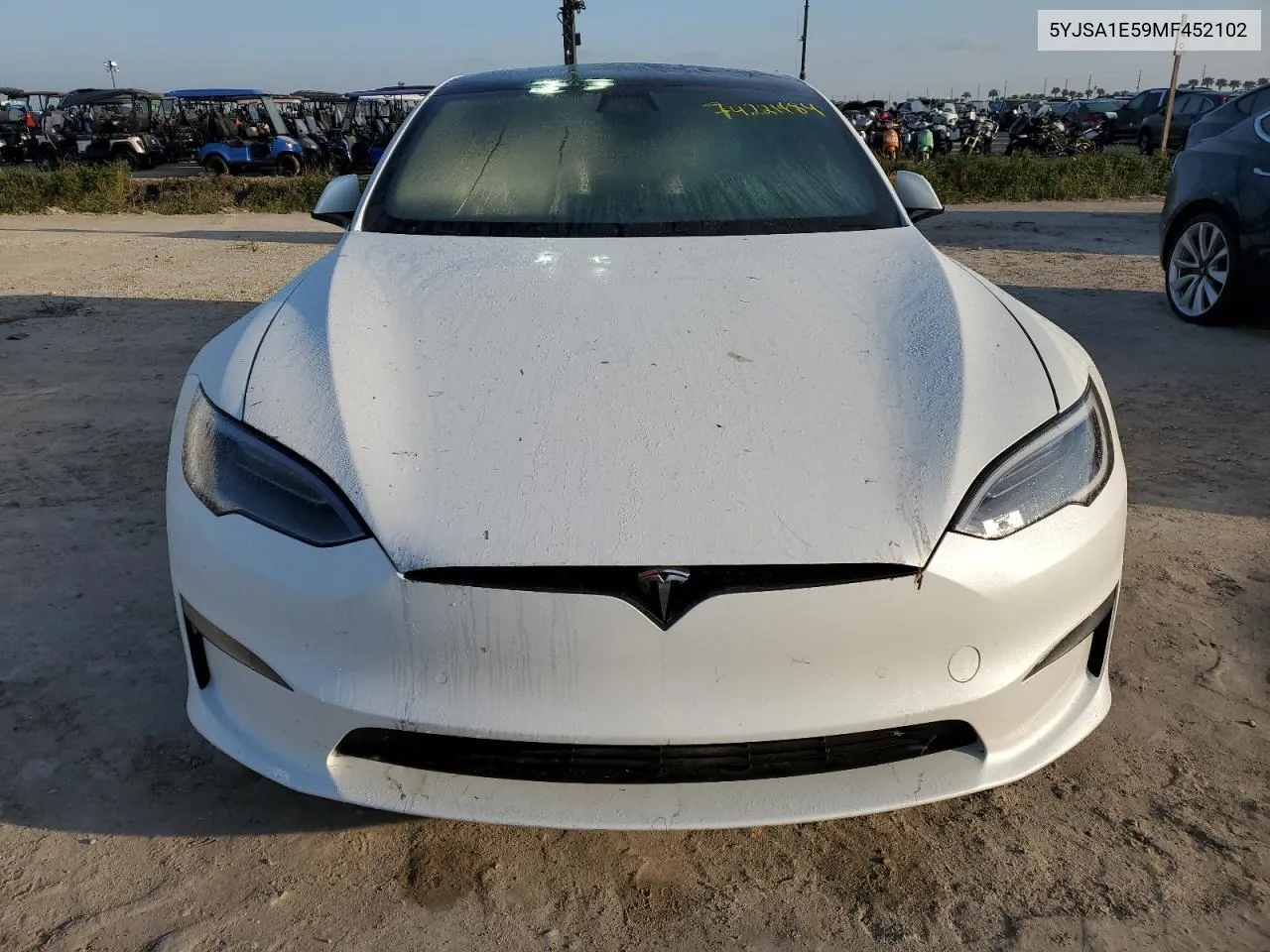 2021 Tesla Model S VIN: 5YJSA1E59MF452102 Lot: 74221484