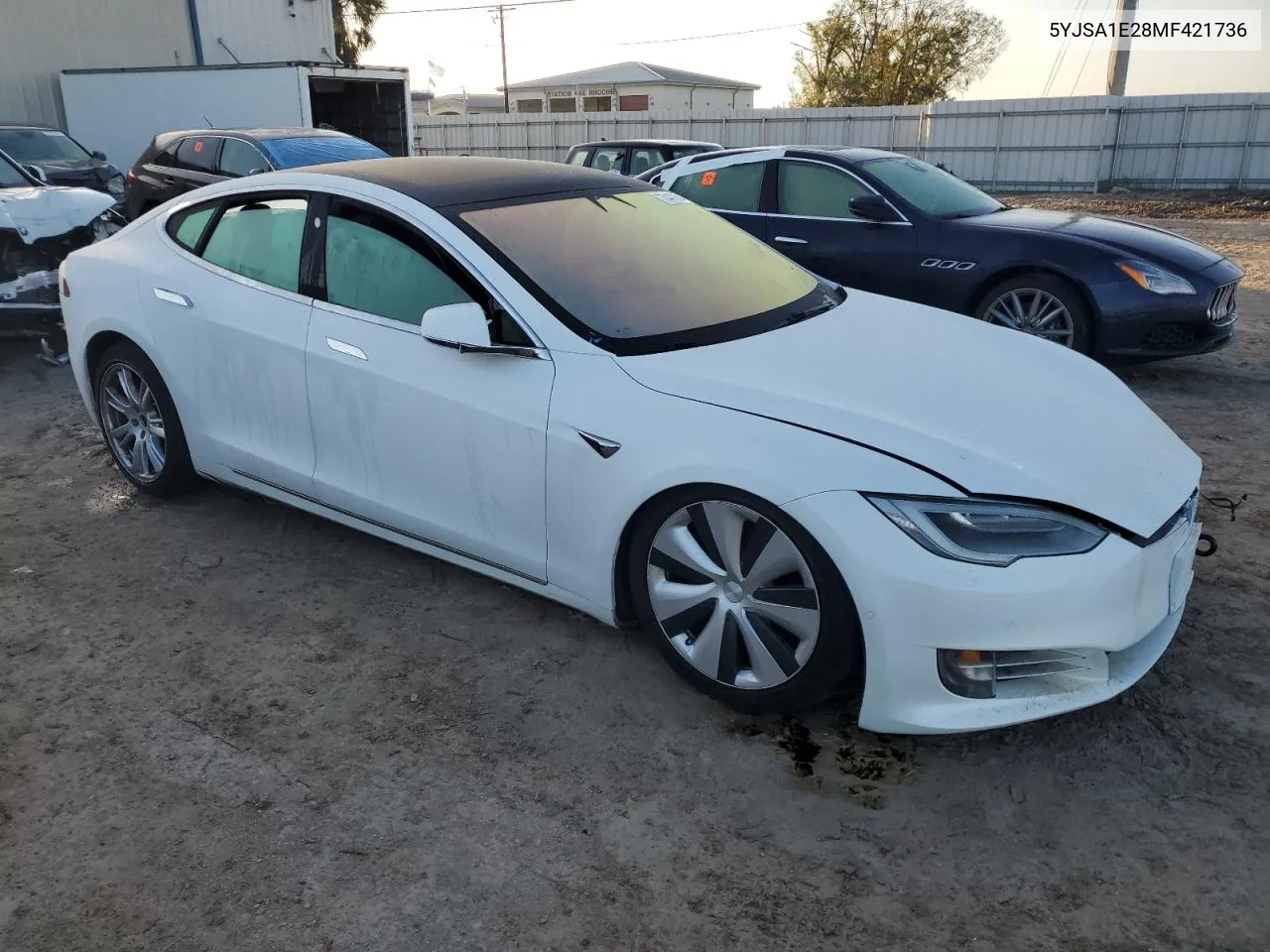 2021 Tesla Model S VIN: 5YJSA1E28MF421736 Lot: 74472014