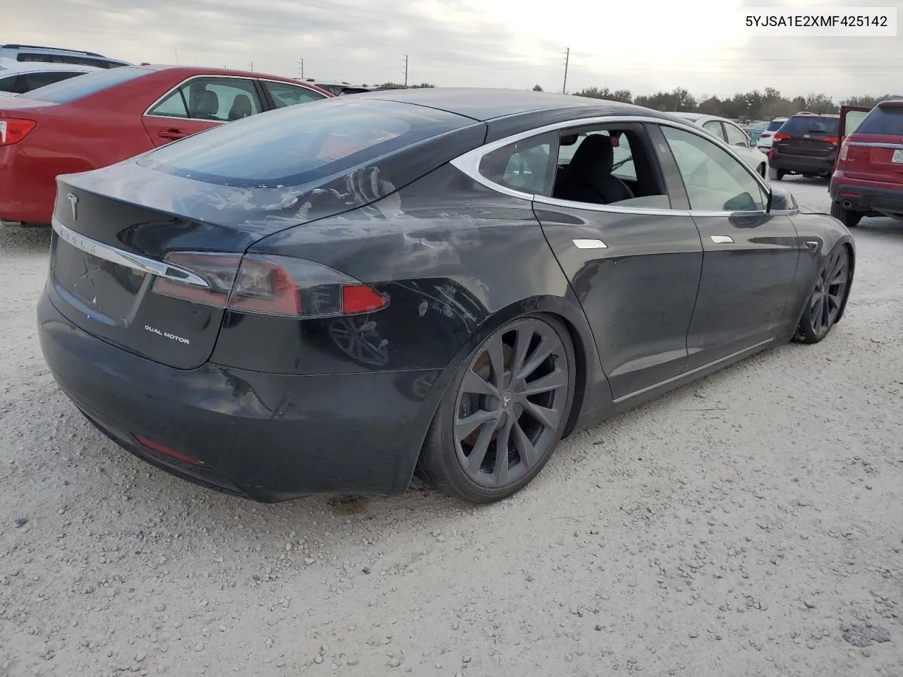 2021 Tesla Model S VIN: 5YJSA1E2XMF425142 Lot: 74674914