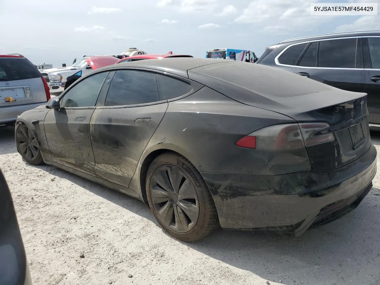 2021 Tesla Model S VIN: 5YJSA1E57MF454429 Lot: 75215074