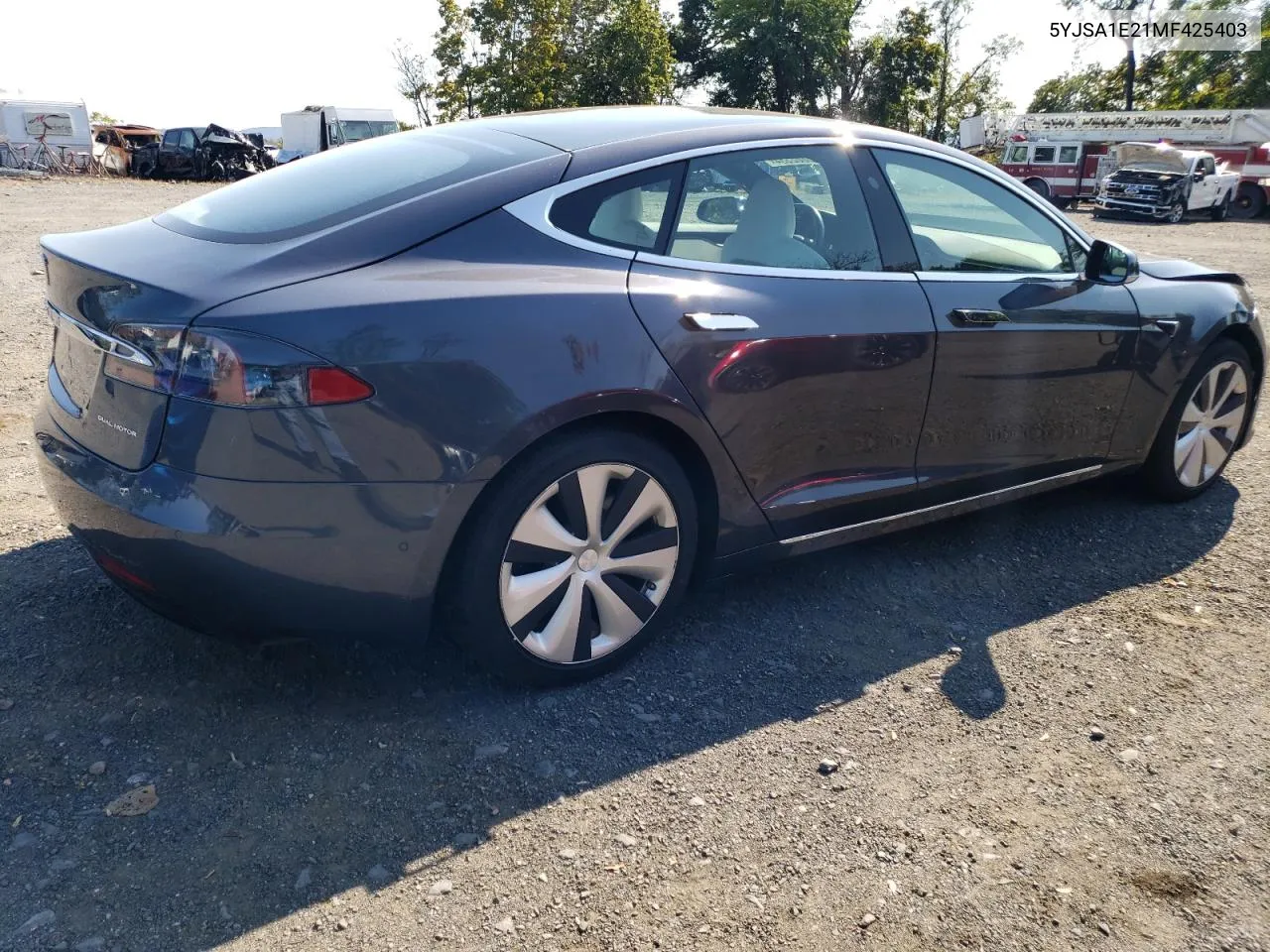 2021 Tesla Model S VIN: 5YJSA1E21MF425403 Lot: 75862334