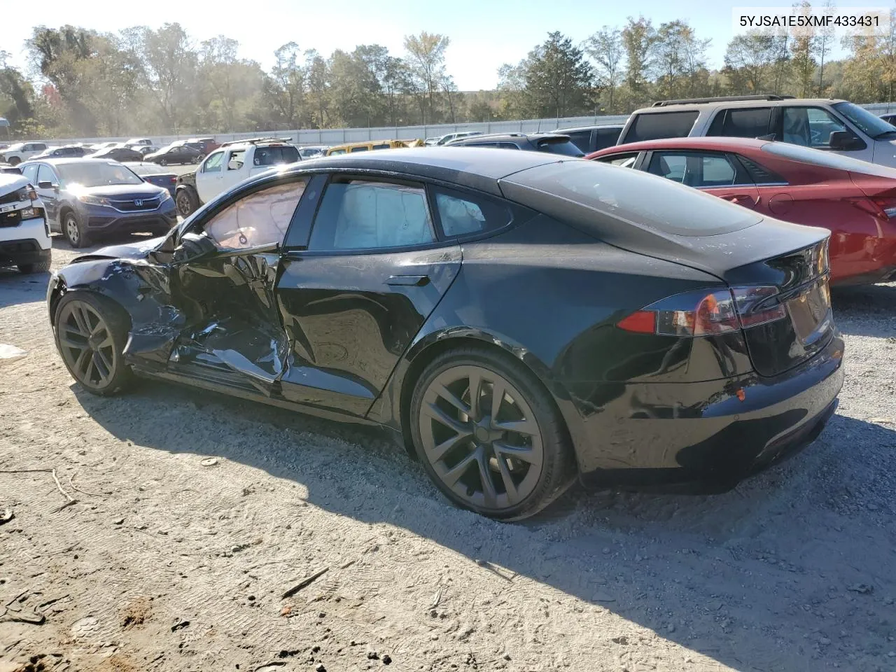 2021 Tesla Model S VIN: 5YJSA1E5XMF433431 Lot: 77090704