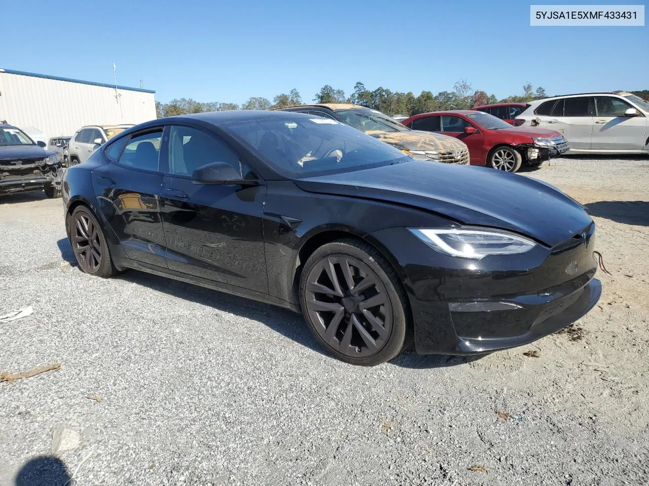 2021 Tesla Model S VIN: 5YJSA1E5XMF433431 Lot: 77090704