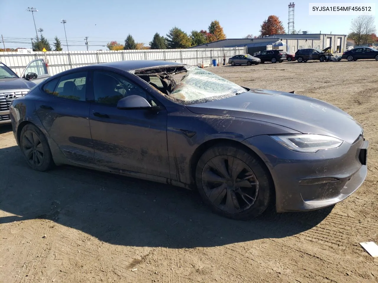 2021 Tesla Model S VIN: 5YJSA1E54MF456512 Lot: 77255834