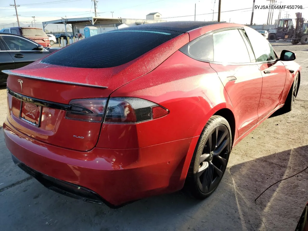 2021 Tesla Model S VIN: 5YJSA1E66MF450798 Lot: 77697004