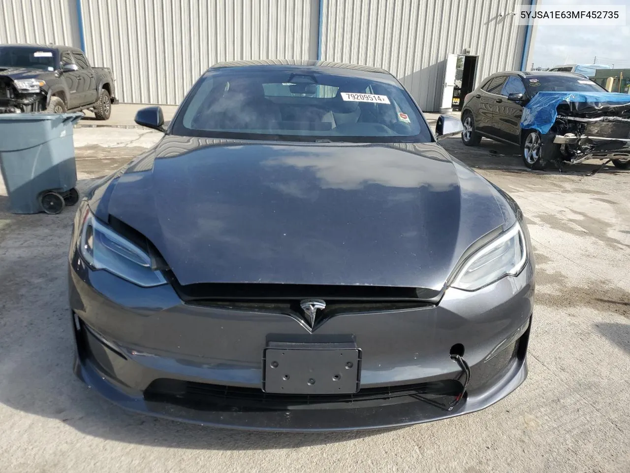 2021 Tesla Model S VIN: 5YJSA1E63MF452735 Lot: 79209514