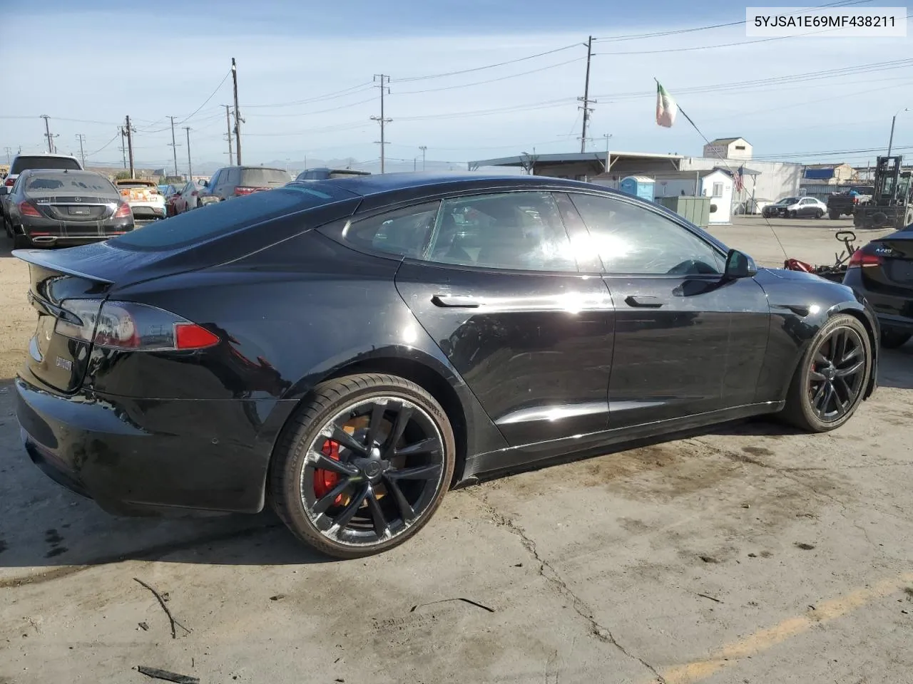 2021 Tesla Model S VIN: 5YJSA1E69MF438211 Lot: 79697604