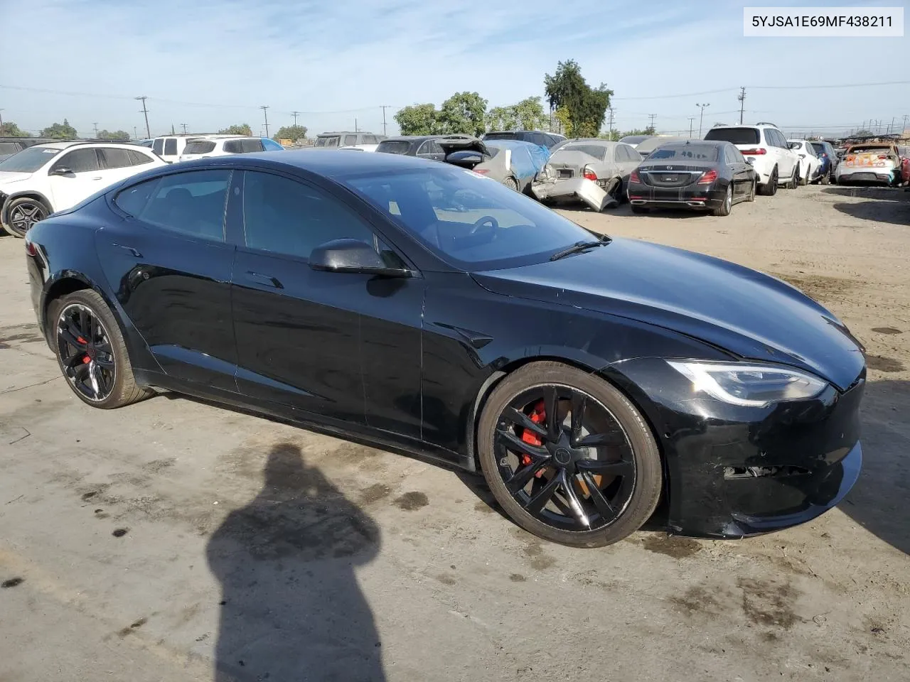 2021 Tesla Model S VIN: 5YJSA1E69MF438211 Lot: 79697604