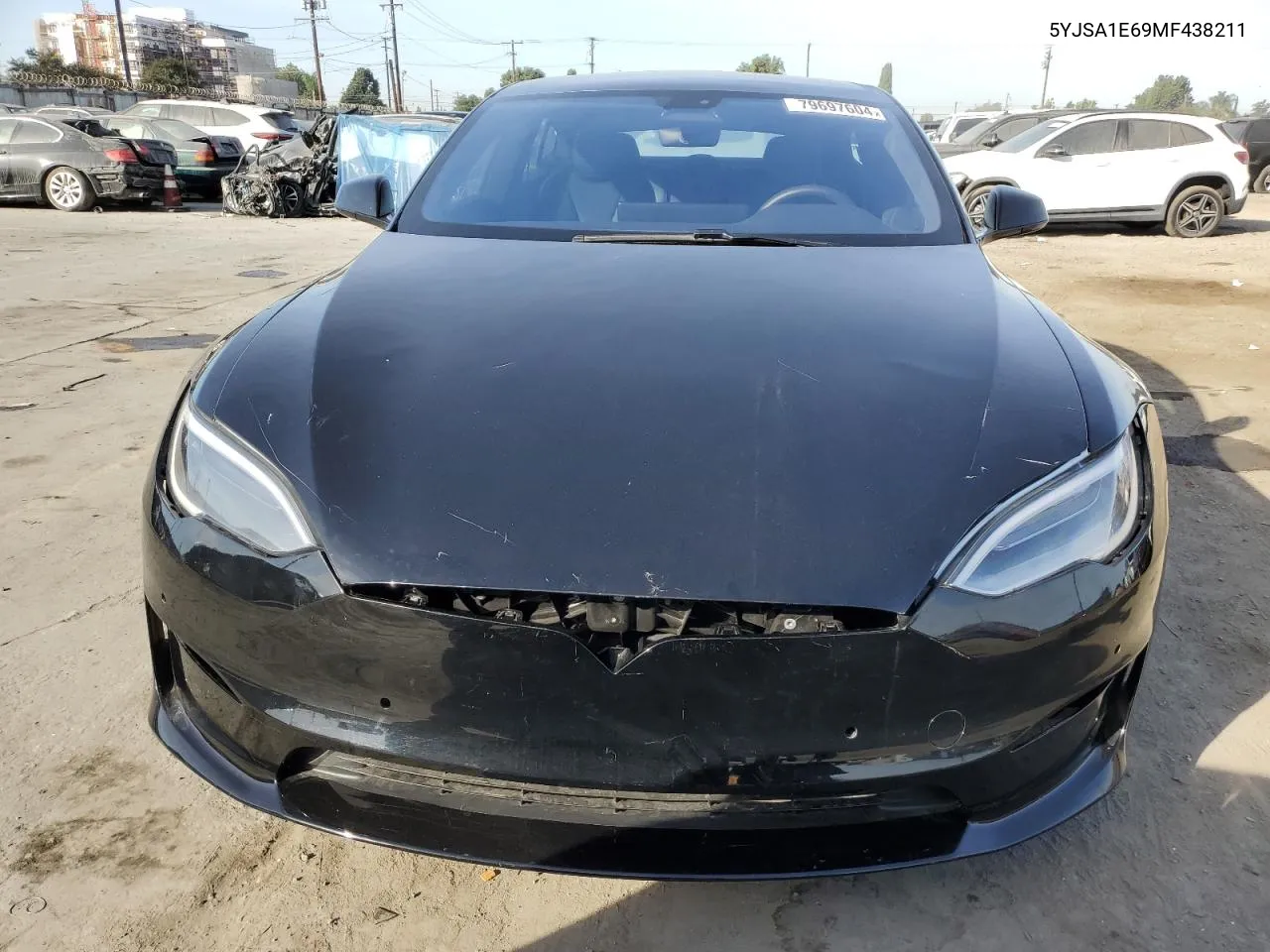 2021 Tesla Model S VIN: 5YJSA1E69MF438211 Lot: 79697604